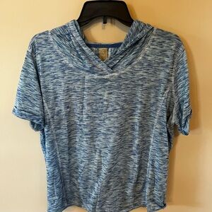 Blue Heathered Women's Top